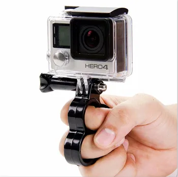LANBEIKA Pentru Gopro Dublu din Plastic de Prindere Selfie Stick Mount Trepied pentru GoPro Hero 9 8 7 SJCAM SJ4000 SJ5000 SJ6 SJ8 SJ9