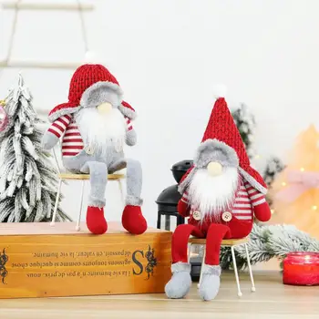 Crăciun Picior Lung Fără Chip De Păpușă Suedeză Santa Ornamnet Nordic Scandinav Elf De Crăciun, Decorațiuni Interioare 2021 Anul Nou Copil Cadou