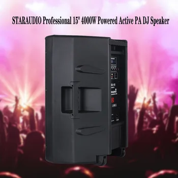 STARAUDIO Profesionale, 2 buc 15 Inch 4000W PA Alimentat DJ Active, Boxe Bluetooth Sistem Etapă KTV Petrecere Boxe Audio SHD-15