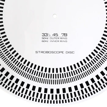 COASE-LP Vinil placă Turnantă Înregistrare Phono Tahometru Calibrare Stroboscop, Stroboscop Disc Mat 33 45 78 RPM