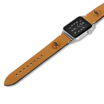 ZLIMSN Personalitate de Moda de Calitate, Curea din Piele Pentru Apple Watch 38mm/42mm Iwatch 3/2/1 Ceas Brățară de Înlocuire a Curelei