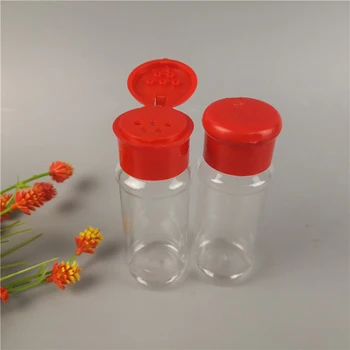 2 BUC/Set Nou de Plastic Sare Piper Otet Ulei Cruet Agitator Borcan de Sticlă transparentă cu Oala de Bucatarie Accesorii
