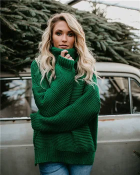 Pulovere și pulovere limitată în Timp Regulate Standard 2020 Nou Stil Național Femeilor Linie Maneca Gât pulover Pulover