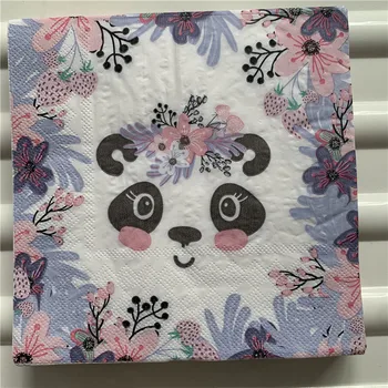 Decupaj Șervețel de hârtie frumos țesuturi animale desene animate drăguț panda flori de nunta, Petrecere de Aniversare pentru copii de Craciun Decor Consumabile