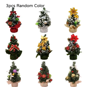 3PCS Mini Ornamente pentru Pomul de Craciun Cadou de Crăciun Partid Mic Birou de Decor Acasă de Crăciun Copac Decorativ Consumabile