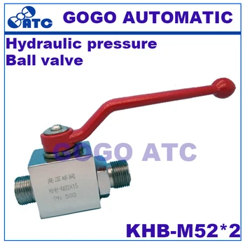 Calitate înaltă presiune hidraulică supapă cu bilă KHB-M52*2 filet din oțel carbon de înaltă presiune cu bilă