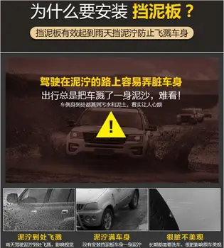 Pentru Toyota YARIS 2008-2013 apărătoare de noroi apărătoare de noroi Față Cu culoarea și Noroi spate Lambou Aripile apărătoare de noroi Aripa Modificat special