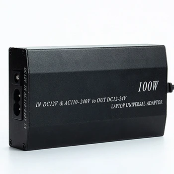 2 in 1 Multi-Funcție de Auto & Casa Laptop 100W Putere Adaptor cu 8 DC, Multi-Viteza de Reglare a Tensiunii(UE Plug)