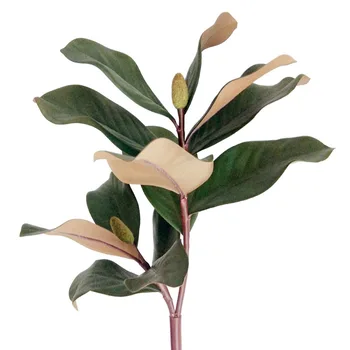 DIY Flori de Orhidee, Magnolie Nunta Artificiale de Simulare Magnolia Frunze Artificiale, Ramură Decor Acasă Hotel Decoratiuni de Nunta