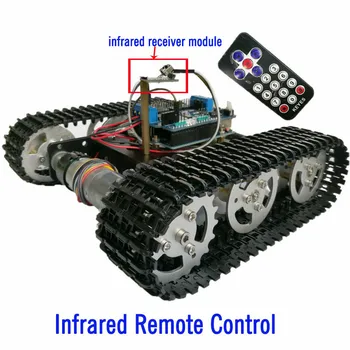 Controlul a Urmărit Rezervor Șasiu cu Placa Arduino UNO R3+Motor, Scut Tabla de Telefon pentru DIY Proiect Robot
