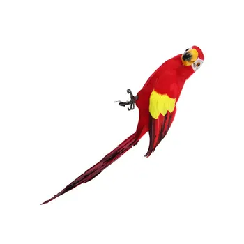 Artificiale Papagal Simulat Pene de Păsări de Grădinărit Recuzită Meserii Ornament Fals Pasăre Podoabă Modelul Parrot pentru Biroul de Acasă (45CM
