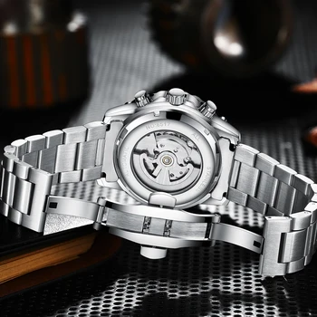 NOI Haiqin Top brand de Lux pentru Bărbați din Oțel Inoxidabil zegarek mechaniczny Ceasuri de mână de sex masculin impermeabil relojes hombre 2020