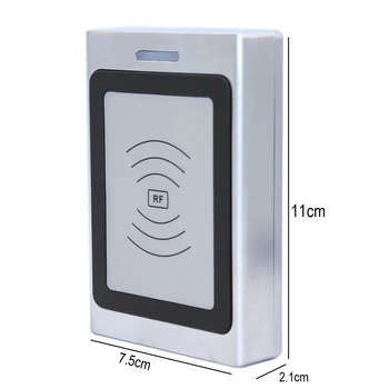 RFID Control Acces, Cititor de Carduri Mașină de 125Khz RFID Securitate Apropierea Usa Intrare deschizator IP67 rezistent la apa 10000 de utilizator WG 26/34
