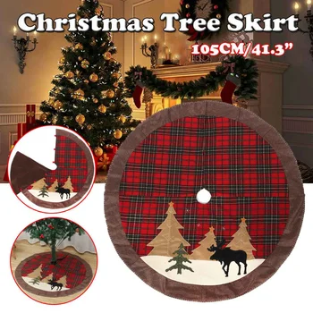 Pomul de crăciun fusta Covor Non-țesute tesatura Fusta decorare pom de Crăciun pentru Acasă Saltea Pad kerstboom tapijt Decoratiuni Xmas
