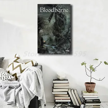 Bloodborne Joc Cover HD de Perete de Arta Canvas Postere Și de Imprimare Panza Pictura tablouri Decorative Pentru Birou, Living Decor Acasă