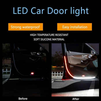 Masina de Deschidere a Ușii LED Spate Lumini de Avertizare bun venit Decor Lampa Auto de Siguranță Partea