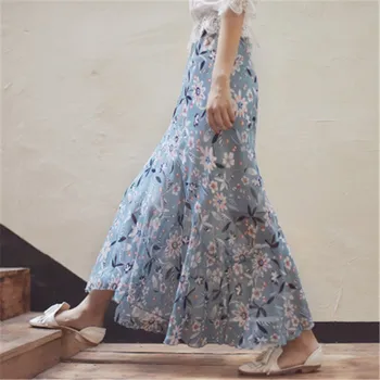 Noul Birou Elegant Lady Faldas Cutat de Imprimare Liber și Confortabil Haine de Moda Fuste Femei Harajuku Mujer Moda 2019 Vintage