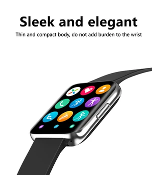 1.78 inch ecran mare ceas inteligent bluetooth apel exercițiu monitor de ritm cardiac rezistent la apa pentru Apple Watch Xiaomi, Huawei