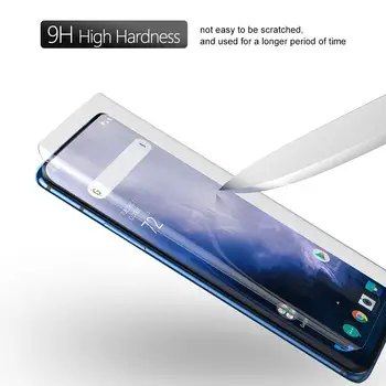 OnePlus 7 Pro Nano Lichid Lipici UV Temperat Pahar Ecran Protector Acoperire Completă 5D 9H Clar de Film Protector Pentru OnePlus 7Pro