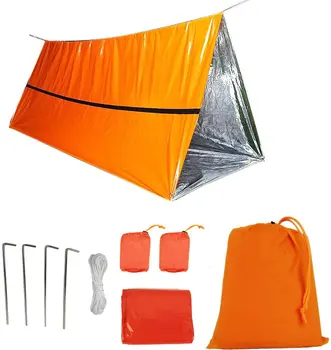 Camping de Urgență Cort de Supraviețuire Sac de Dormit, Ușor, rezistent la apa Termală de Urgență Pătură, Sac pentru Aventură în aer liber