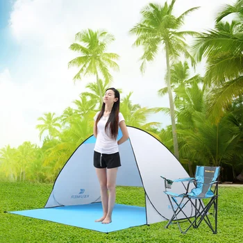Automate de Soare Adăposturi pentru Cort Plaja Protectie UV Pop-Up Corturi de Soare Umbra Copertinei de Camping în aer liber, Drumeții Călătorie Adăpost X318B