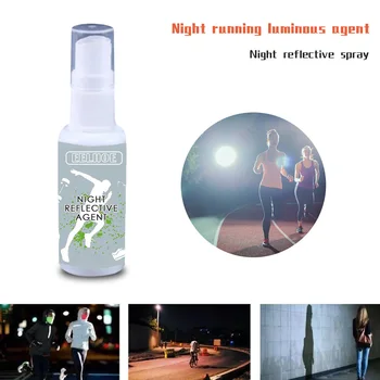Noaptea Reflectorizante Spray Bicicleta-Alergare de Fluorescență Vopsea Anti-Accident Spray Fluorescent Marca de Siguranță Luminos 30g
