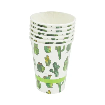 6pcs de Unică folosință Cactus Pahare de Hârtie Petrecerea de Nunta Decration Tablewear Consumabile Eco-Friendly