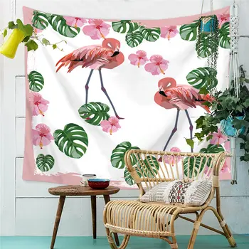 2018 moda Flamingo Pictura Tapiserie Acasă Decoratiuni Agățat de Perete Pădure Înstelat tapet Pentru Camera de zi Dormitor GT-024