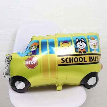 1buc DIY Nou Mare Desene animate Masina Camion Foc Masina Scufundări vehicul autobuz școlar rezervor camion Ambulanță nava Petrecerea de Ziua Decor jucarii Copii