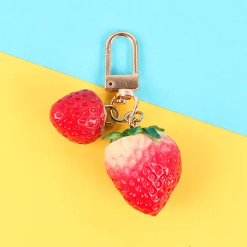Noul Clopot Drăguț Simulare Creatoare De Fructe Breloc Cu Pandantiv Personalitate Alimente Ou Sac De Farmec Pentru Femei Fete Breloc