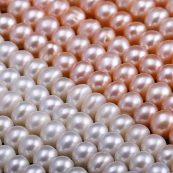 De înaltă Calitate 5-6mm Naturale, Perle de apă Dulce Margele 38cm Pumn de Margele Vrac pentru Femei Bijuterii DIY Colier Bratara