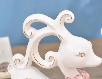 Figurine de animale ceramice decorare camera ornament din portelan de nunta de decorare sika cerb elan iubitorii de decor acasă meserii