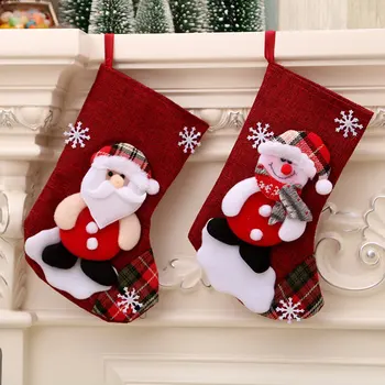 Ciorap De Craciun Decoratiuni Mari Ciorapi De Crăciun Pungi De Bomboane Pentru Pomul De Crăciun Moș Crăciun Om De Zăpadă Pungi De Cadouri