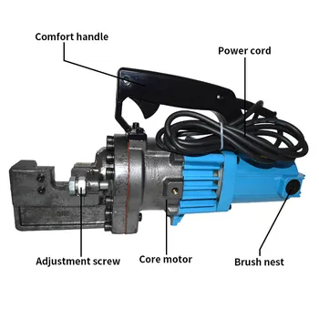 1 BUC Automate Hidraulice Rebar Cutter Mașină Electrică Frânghie din Oțel Instrumente de Tăiere RC-22 Pentru Tăiere Oțel Bar Gama 4-22mm 220V