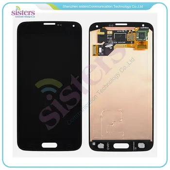 10buc en-Gros de Înaltă Calitate Negru/Alb/Aur Ecran LCD Cu Digitizor Piese de Asamblare Pentru Samsung Galaxy S5 i9600 Transport Gratuit