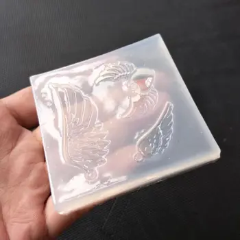 Cristal Rășină Epoxidică Mucegai Aripă de Înger Forma de Turnare Mucegai Silicon Manual DIY Artizanat Bijuterii Instrumente