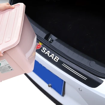 Coada de mașini portbagaj Bara Spate Protector din fibra de Carbon Autocolant Pentru Saab 9-3 9-5 900 9000 Saab 93 95 Accesorii