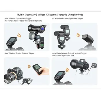 Godox Xpro-N TTL Wireless Flash Trigger Transmițător pentru Nikon, 1/8000s HSS, TTL-Conversia-Funcție Manuală, Ecran Mare, 5 Cheie