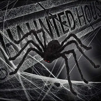 Decoratiuni De Halloween Decor De Halloween Păianjeni Baruri Haunted House Decor Păianjen Negru De Pluș Spider