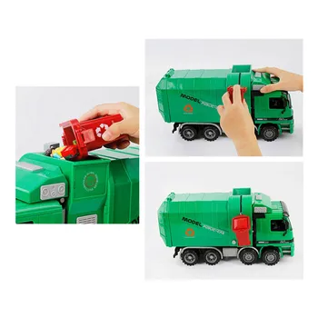 Copiii Camion de Gunoi Salubritate Camioane de Jucărie Inginerie chimică Model de Simulare Inerție Jucării pentru Copii pentru Copii Cadouri