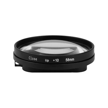 58mm Lupă de Mărire de 10x Macro Close-Up Lens pentru GoPro Hero 7 6 5 Negru de Acțiune aparat de Fotografiat Impermeabil Locuințe