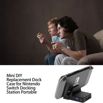 Mini DIY Inlocuire Dock Caz pentru Nintendo Comutator Docking Station Portable 1 * Stație de Andocare ABS 125*105*58mm ONLENY