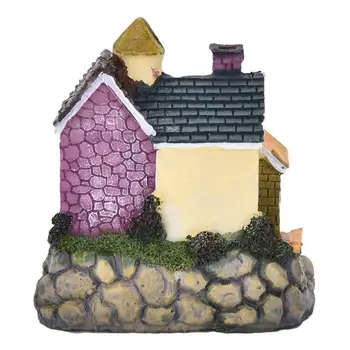 Zână Grădină În Miniatură Rășină Casa De Paie Micro Peisaj Ornament Decor