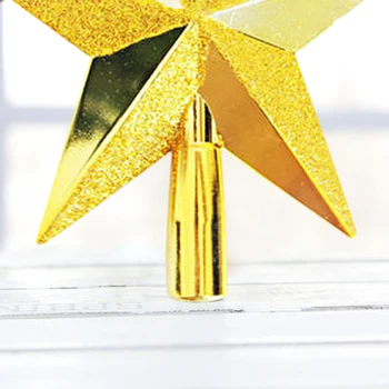 Decoratiuni de craciun 20cm 1/s placat cu aur stralucitor cu cinci colțuri de sus copac stele de Crăciun de cinci stele pom de Crăciun pandantiv