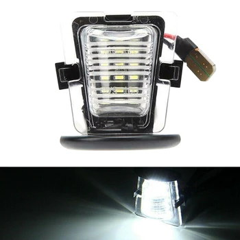 2 BUC Mașină de Licență Lumina Modificarea LED Lumina Auto de Înmatriculare Lampă pentru Jeep Wrangler perioada 2007-2018