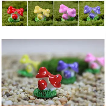 1 buc DIY Mini Rășină Ciuperci Miniatură, Jucării Plante Micro Zână Accesoriu Miza Ambarcațiunile de Acțiune Jucărie Cifre