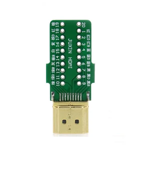 1buc Adaptor HDMI Semnale Terminal Breakout Caz de Metal DIY Nevoie de Sudură Argint