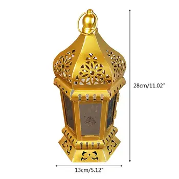 1Set Fier Ramadan Decorative Agățat Lumina de Lumanare Felinar pentru Acasă Camera Cadouri E15B