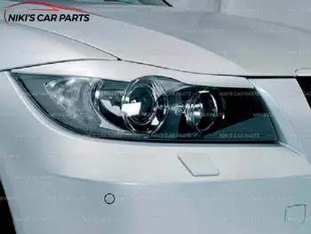 Sprâncenele pe faruri caz pentru BMW E90 2005-2011 plastic ABS cilia geană de turnare decor de styling auto tuning accesorii
