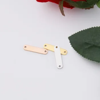 50pc 5*22mm Culoare de Aur Oglindă din oțel Inoxidabil Finisaj Gol Bar Conector Farmec Pentru Colier DIY Femei Bijuterii lucrate Manual Face